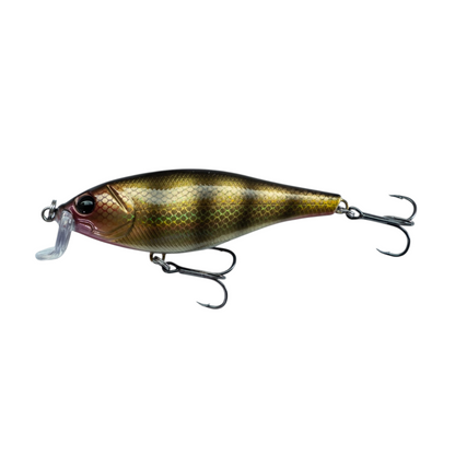 Fish-ing.net KG DONAURÄUBER Wobbler in Barsch-Optik mit 105mm Länge für flache Gewässer und starke Strömung