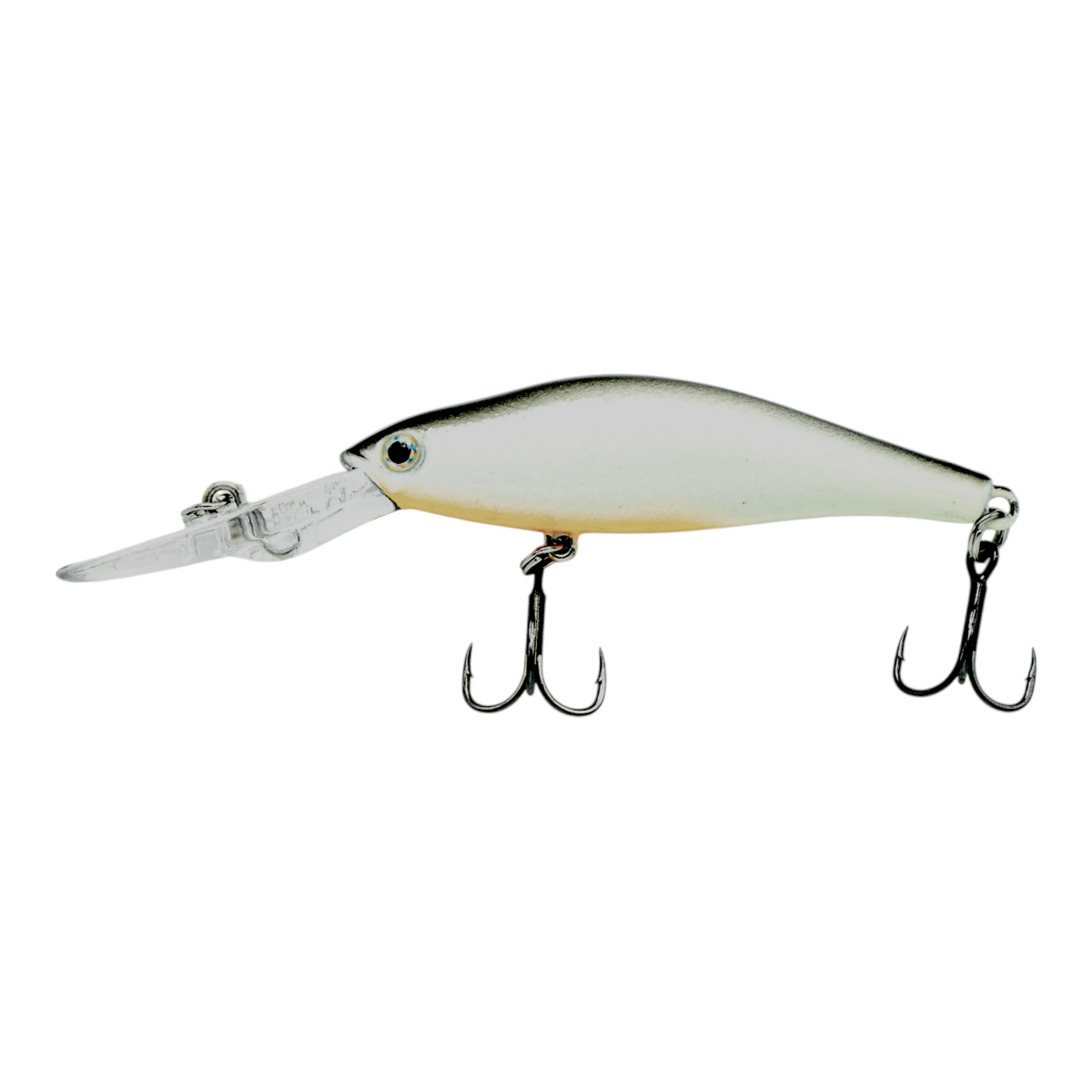 Fish-ing.net KG TIEFENLÄUFER Wobbler mit langer Tauchschaufel für 2-3m Tiefe in silber-gelb