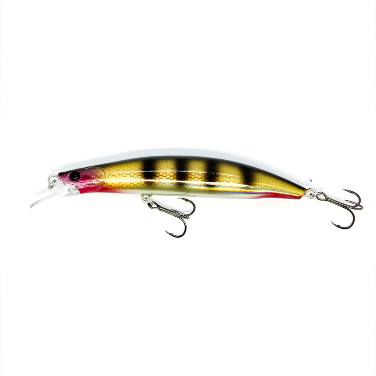 Fish-ing.net KG Nachträuber Wobbler mit Barsch-Dekor, 135mm lang, ideal für Zander beim Nachtangeln