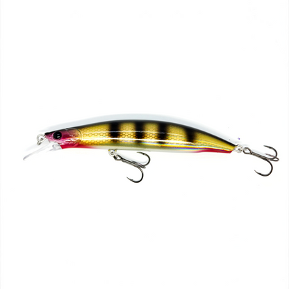Fish-ing.net KG Nachträuber Wobbler mit Barsch-Dekor, 135mm lang, ideal für Zander beim Nachtangeln