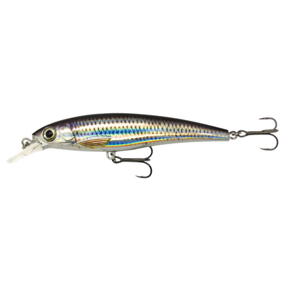 Fish-ing.net KG DONAURÄUBER-Z schwimmender Wobbler mit holografischem Finish und zwei Drillingen für Raubfische