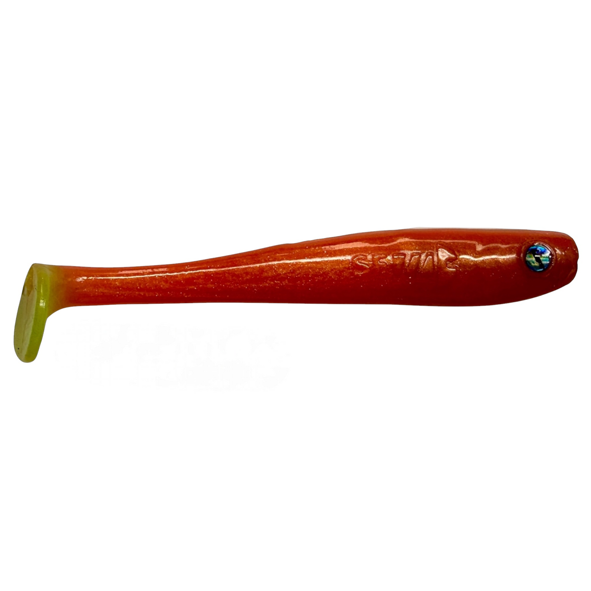 Shrady 10cm in Coral Lime – Gummifisch mit Schraubsystem von fish-ing