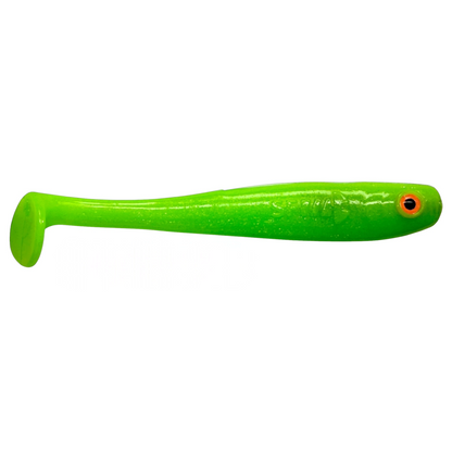 Shrady 10cm in Glitter Lime – Gummifisch mit Schraubsystem von fish-ing