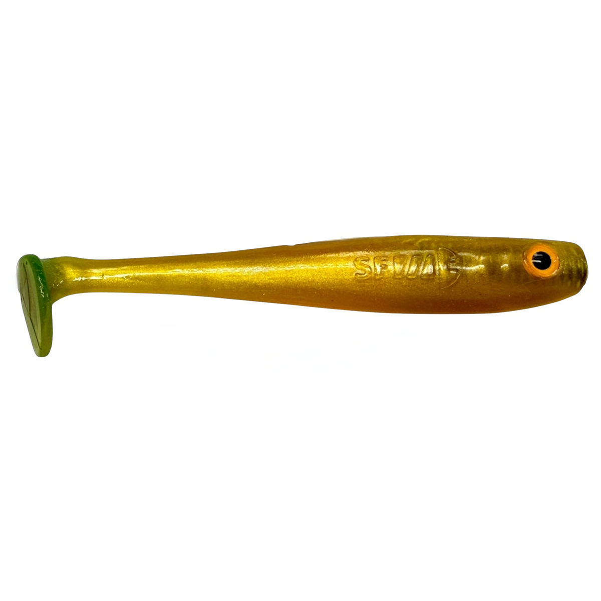 Shrady 10cm in Gold Chartreuse – Gummifisch mit Schraubsystem von fish-ing