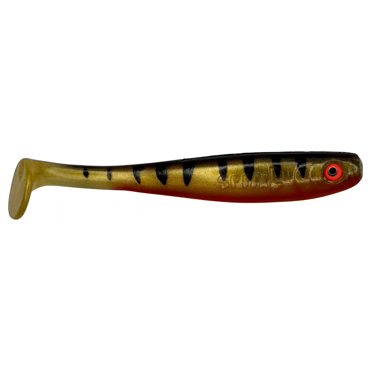 Shrady 10cm in Golden Tiger – Gummifisch mit Schraubsystem von fish-ing