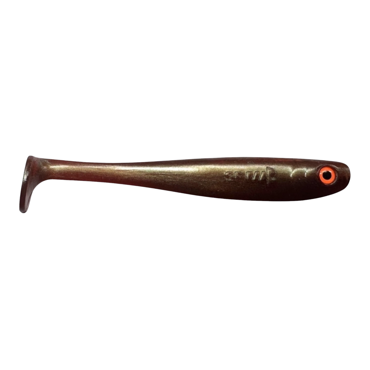 Shrady 12cm in Shiny Bronze – Gummifisch mit Schraubsystem von fish-ing