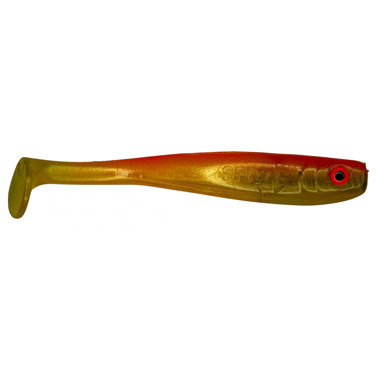 Shrady 10cm in Orange Gold – Gummifisch mit Schraubsystem von fish-ing