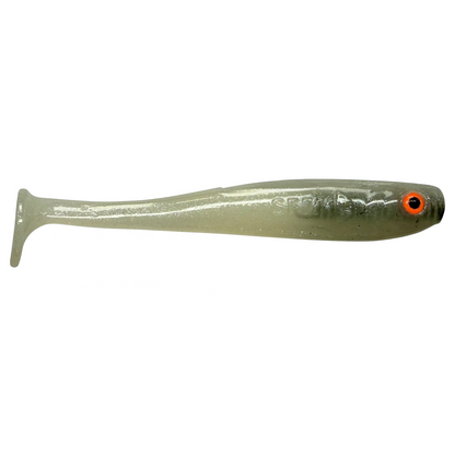 Shrady 10cm in White Glitter – Gummifisch mit Schraubsystem von fish-ing